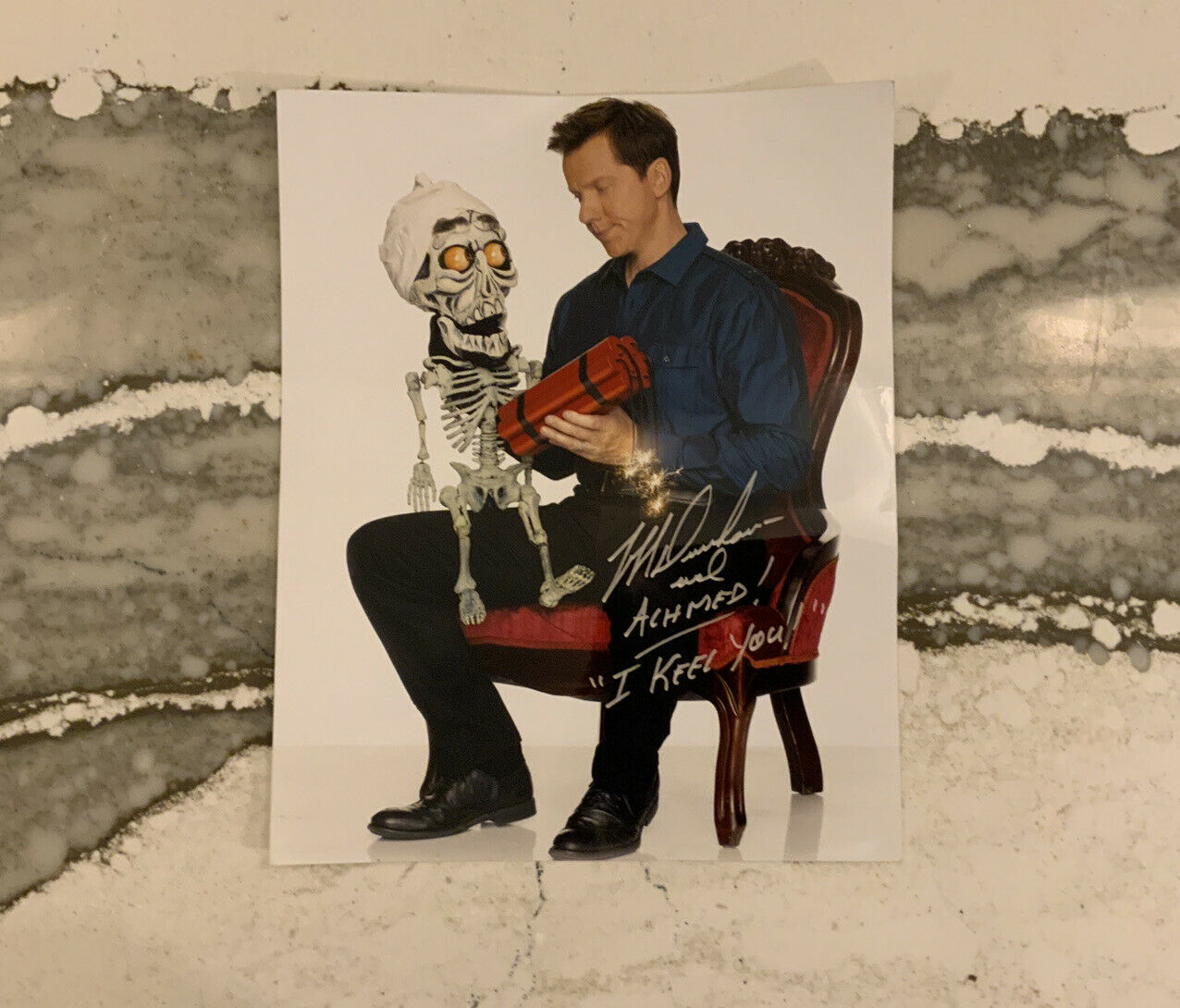 REPRINT - JEFF DUNHAM Comedian Autographed Signed 8 x 10 Photo “I Keel You” New!
