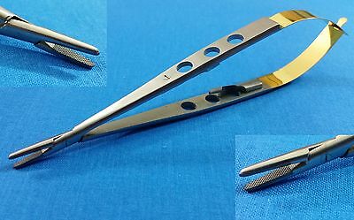 T/c Castroviejo Micro Needle Holder 5.5" Straight W/ Tungsten Carbide Inserts