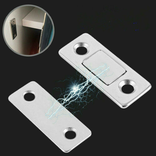 Strong Magnetic Door Closer Cabinet Catch Latch Cupboard Ultra Thin Closer Lock