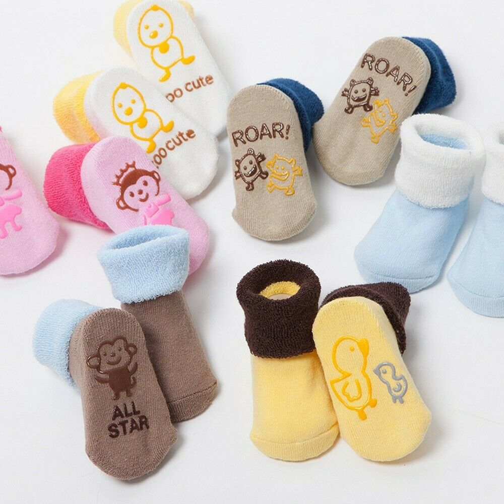 New born Cotton Thicken Socks For Baby Girl Baby Boy Anti-slip Floor Wear Boots