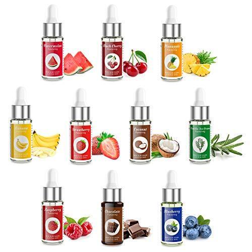 Food Flavoring Oil Candy Flavors, Strawberry Vanilla Coconut Cherry 10 Flavors