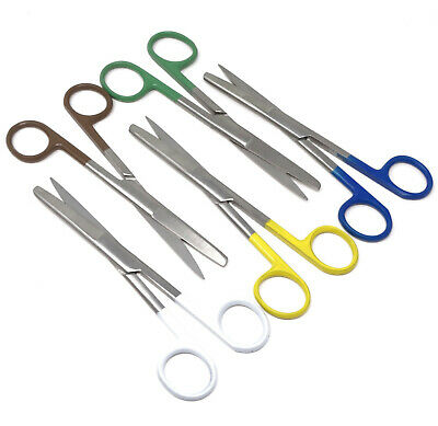 Stainless Steel Scissors For Sewing Embroidery Sharp & Blunt Tips Set of 5