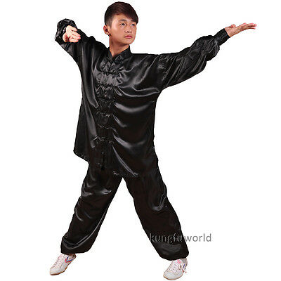 8 Colors Silk Tai chi Uniforms Wushu Martial arts Kung fu Wing Chun Suit