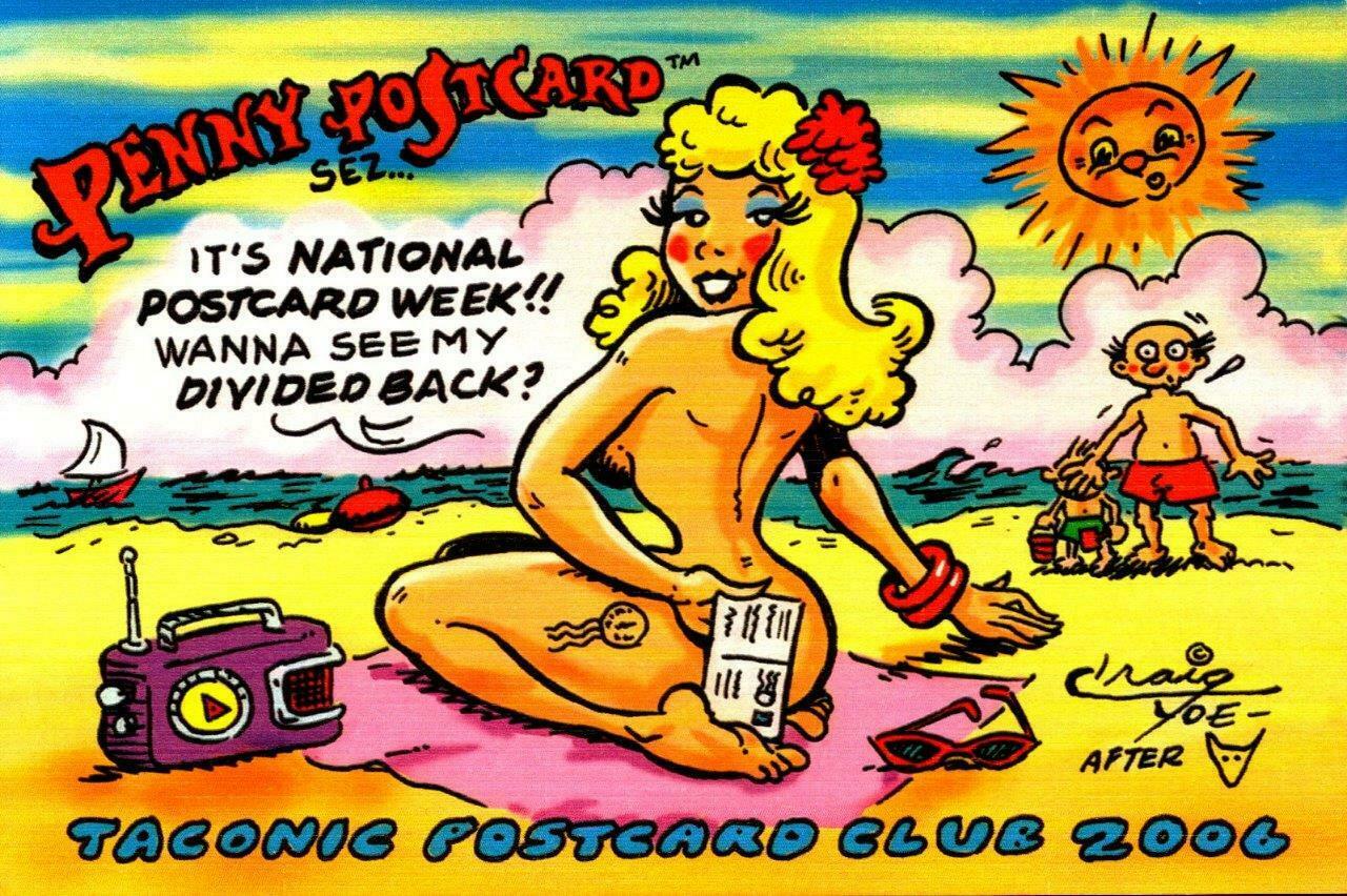 Postcard-"penny Postcard Sez" 2006 Npw-taconic Postcard Club-craig Yoe Card Bk16