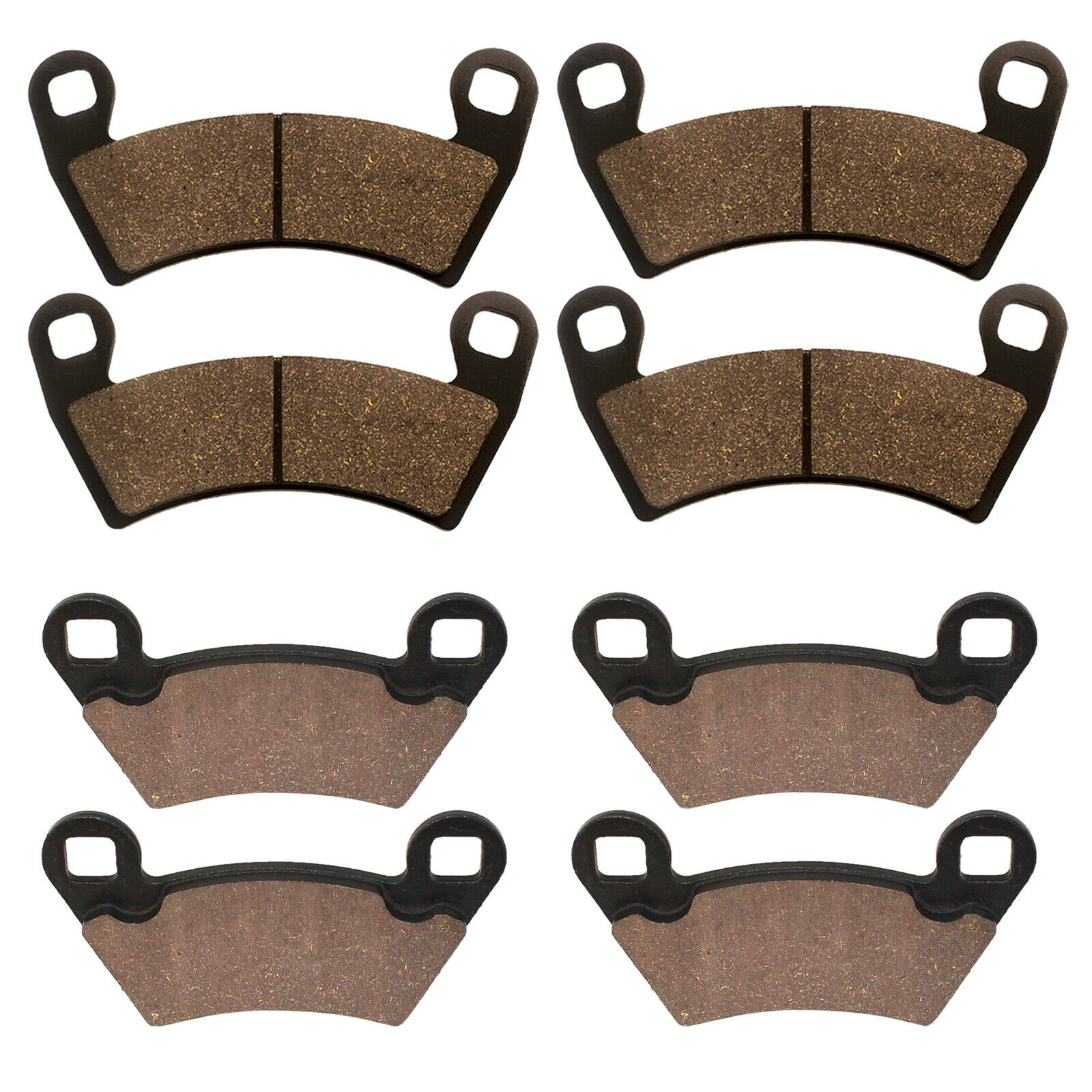 Caltric Front And Rear Brake Pads For Polaris Ranger Xp 900 2013-2019