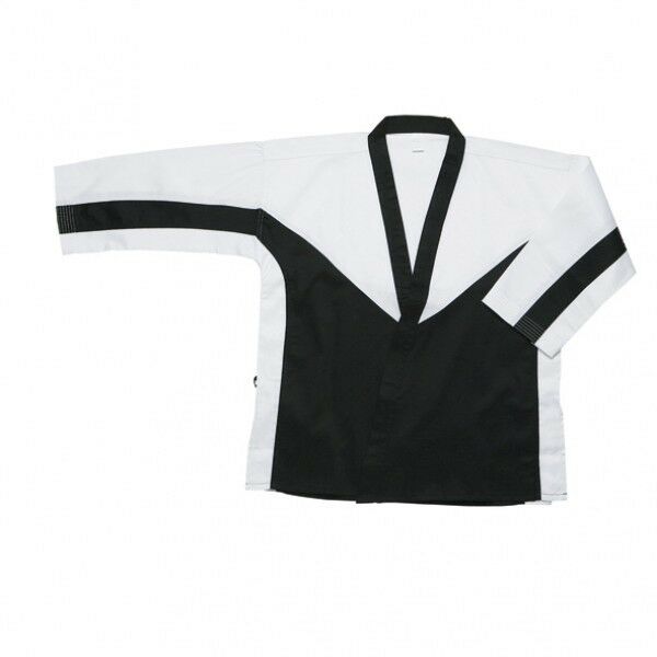 Karate Demo Team Open Jacket New Karate Demo Team Uniform Jacket Only-BK/WT