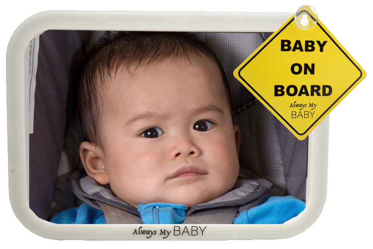 Baby Backseat Safety Mirror for Car- Glow in The Dark