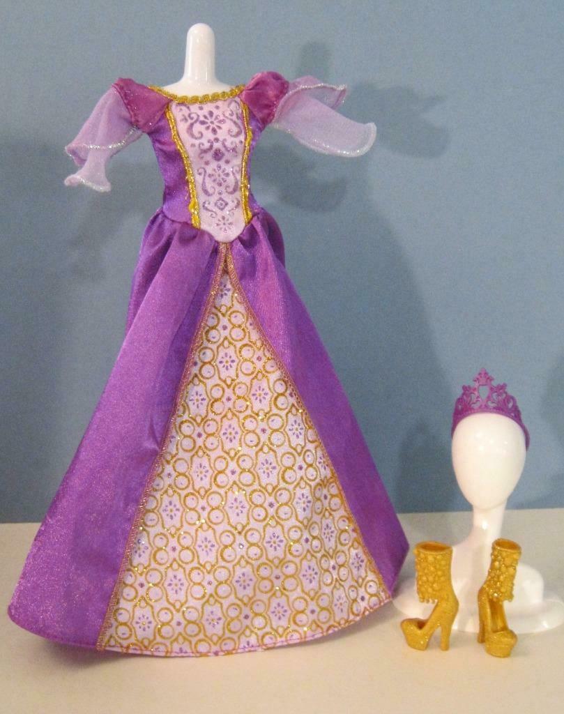 2007 The Island Princess Luciana Barbie Doll-GOWN DRESS/SHOES/TIARA SET Rosella)