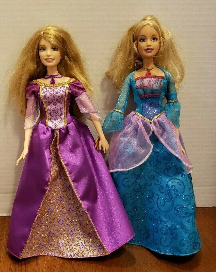 Barbie As The Island Princess Rosella and Luciana singing dolls lot of 2