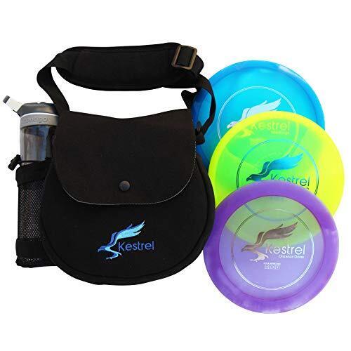 Kestrel Discs Golf Pro Set | 3 Disc Pro Pack Bundle + Black Bag | Disc Golf S...