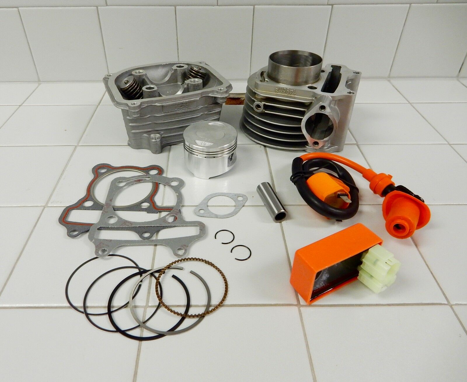 61mm Big Bore Kit (172cc) Engine Rebuild Kit For Scooters W/ 150cc Gy6 Motor #5