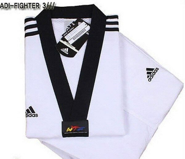 Adidas Adi-fighter New 3-stripe Taekwondo Uniform (dobok) Tae Kwon Do Tkd