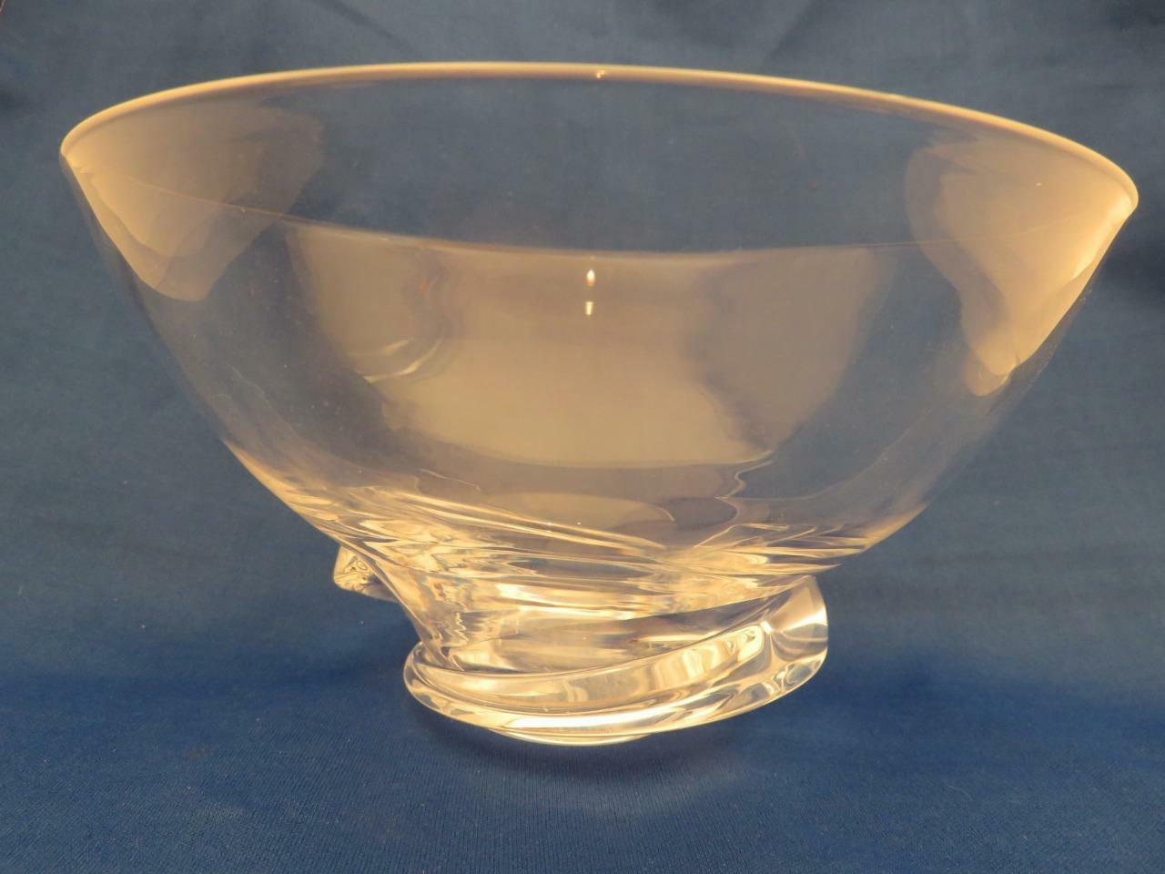 Steuben Signed Spiral Bowl #8060 Designed By Donald Pollard In 1954