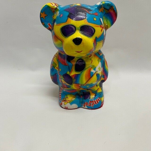 Handmade Graduation Bear Bank Ceramic 9"