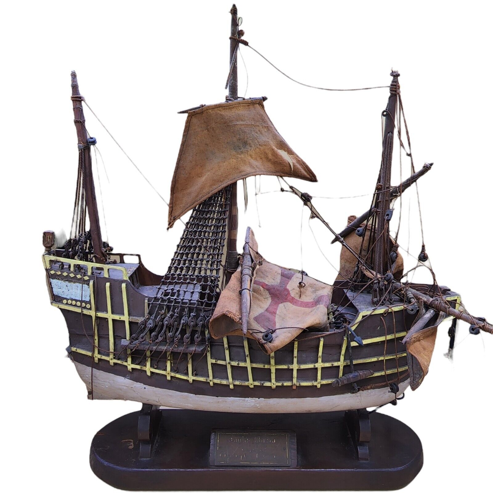 Antique Ship Wrecked Santa Maria ship model flagship of Christopher Columbus