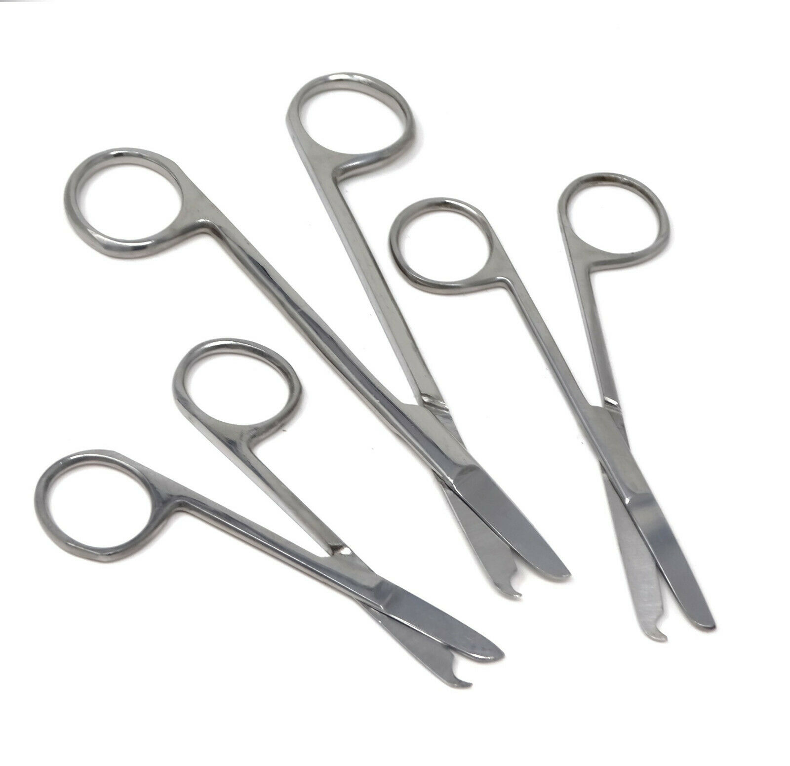 3 Assorted Stainless Steel Embroidery Supplies Stitch Scissors 3.5