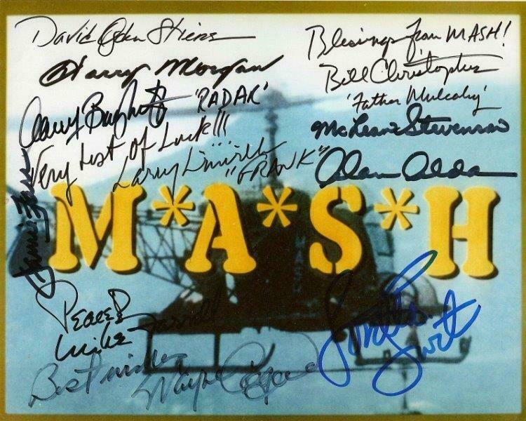 REPRINT - MASH Cast Autographed Signed 8 x 10 Photo Poster RP Man Cave