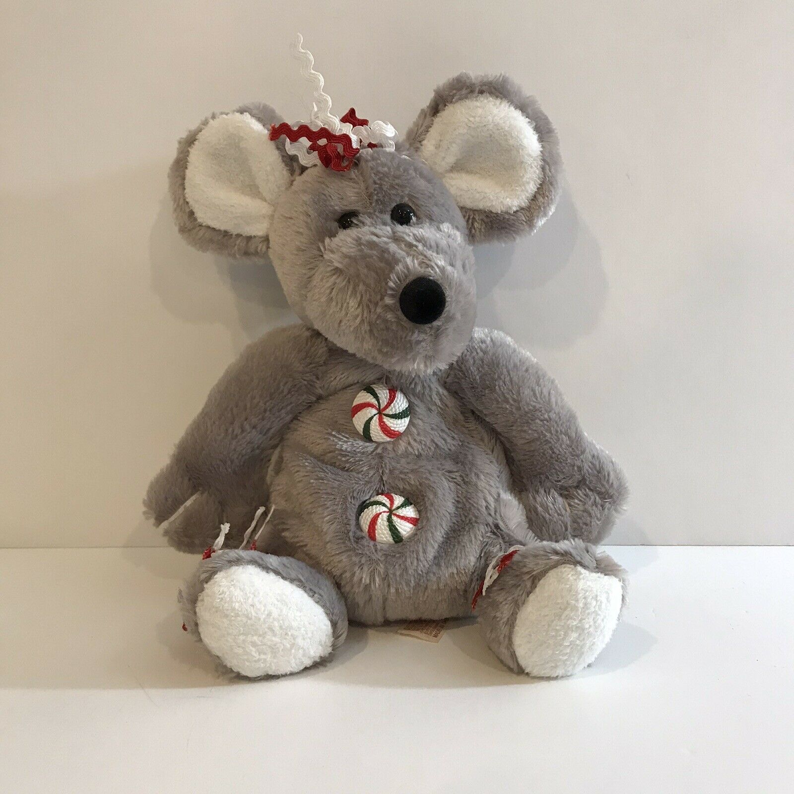 Dan Dee Collector's Choice Christmas Girl Mouse Plush Stuffed Animal 10” Candy