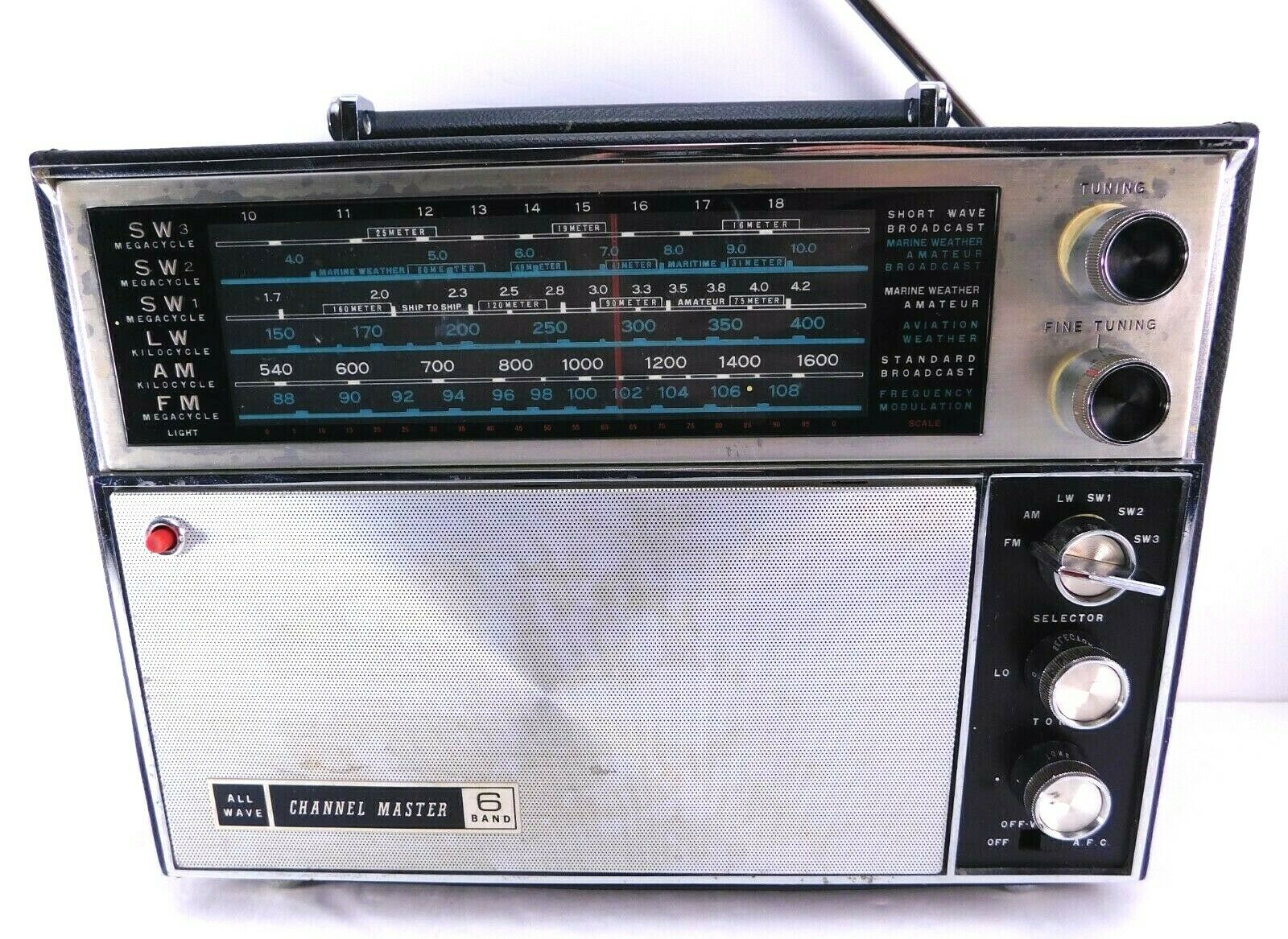 Vintage All Wave Channel Master 6 Band Radio Model 6437 Shortwave