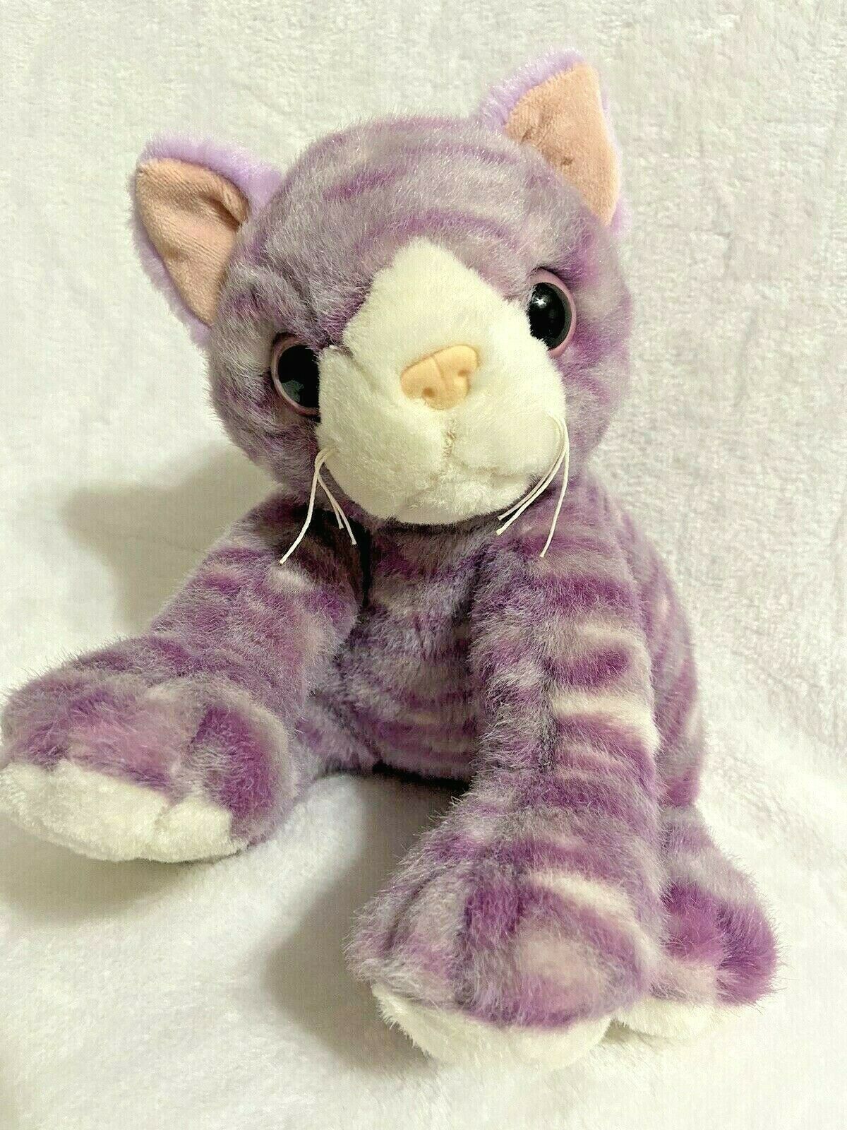 Dan Dee Purple Gray Cat Kitten Plush Stuffed Animal Purr Sounds