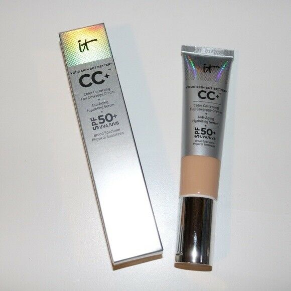It Cosmetics CC Cream Full Coverage Foundation SPF 50 LIGHT or MEDIUM 1.08/32ml