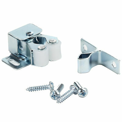 Rok Hardware Double Roller Catch with Prong for Cabinet Doors, Cabinet Latch