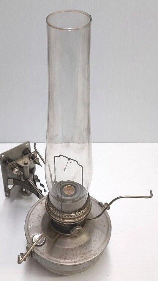 Antique Aladdin Railroad Lantern Train Model C Kerosene Oil Lamp Wall Bracket