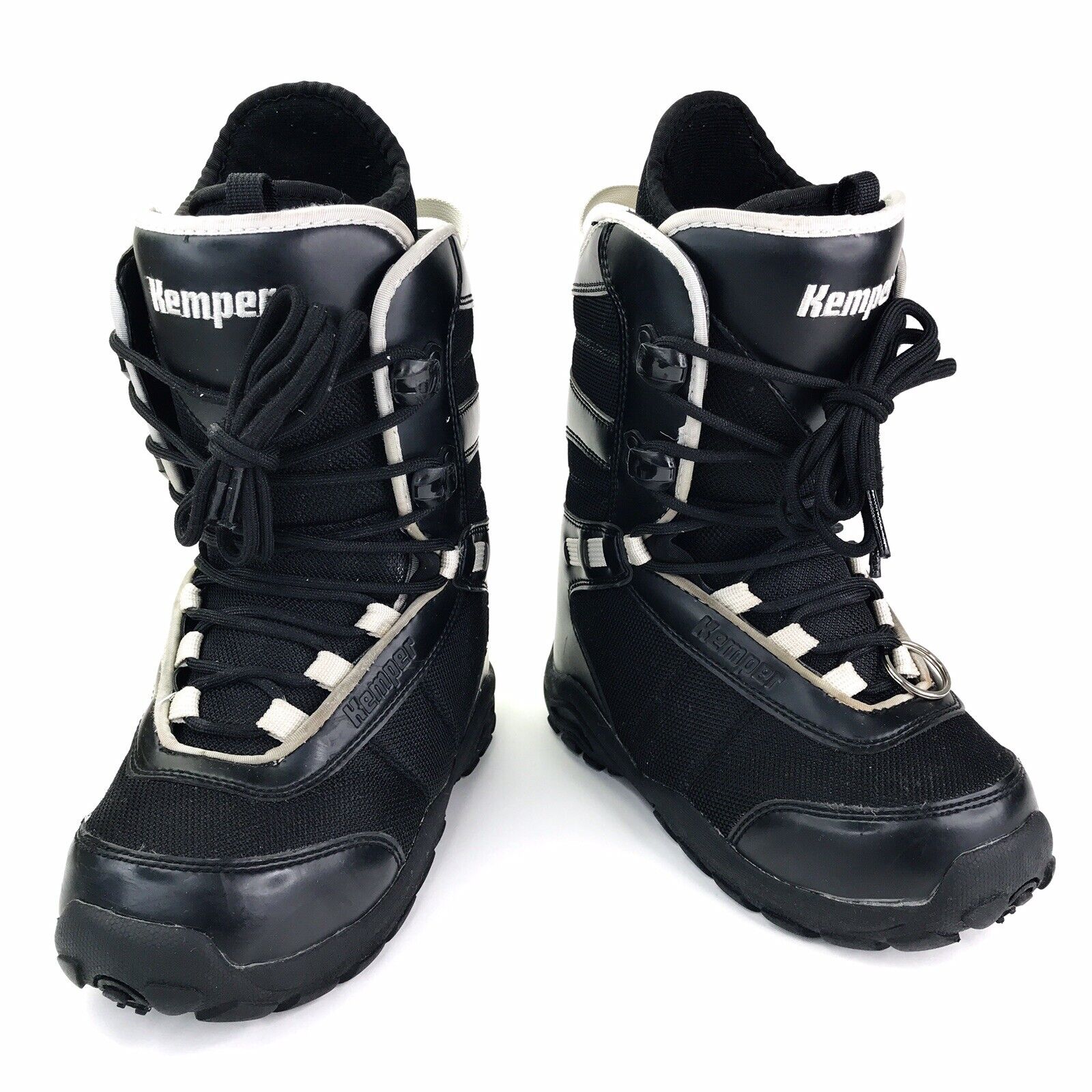 Kemper Women's Black Snowboard Winter Boots Lace Up Midcalf Us5 Eu35 24.0 Mondo