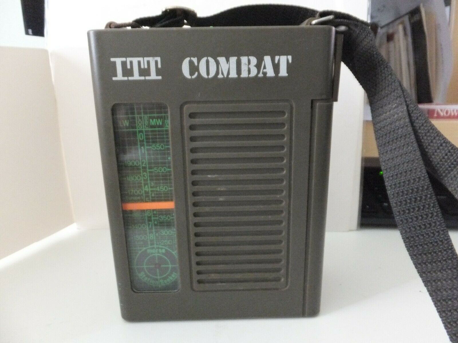 Vintage Suitcase Itt Combat Serial # 2624 576it Transistor Radio Morse Code