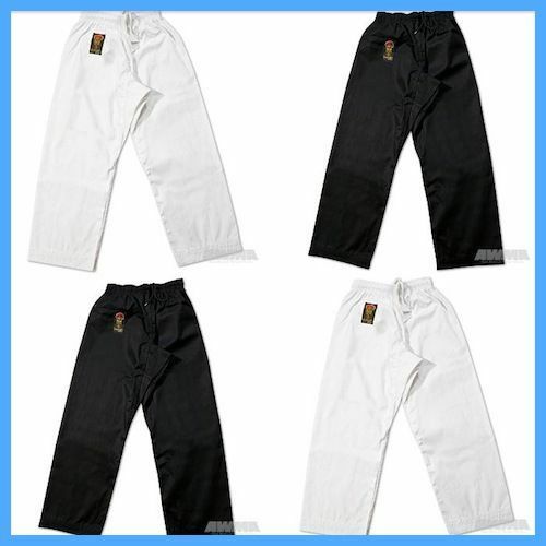 New Proforce Gladiator Lightweight Karate Black Or White Martial Arts Pants Tkd