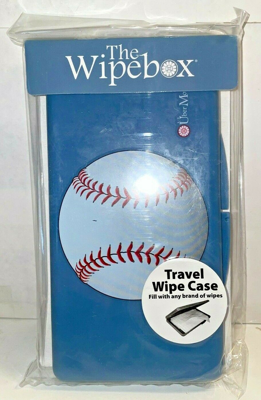 The Wipebox Travel Wipe Case Baseball Motif New