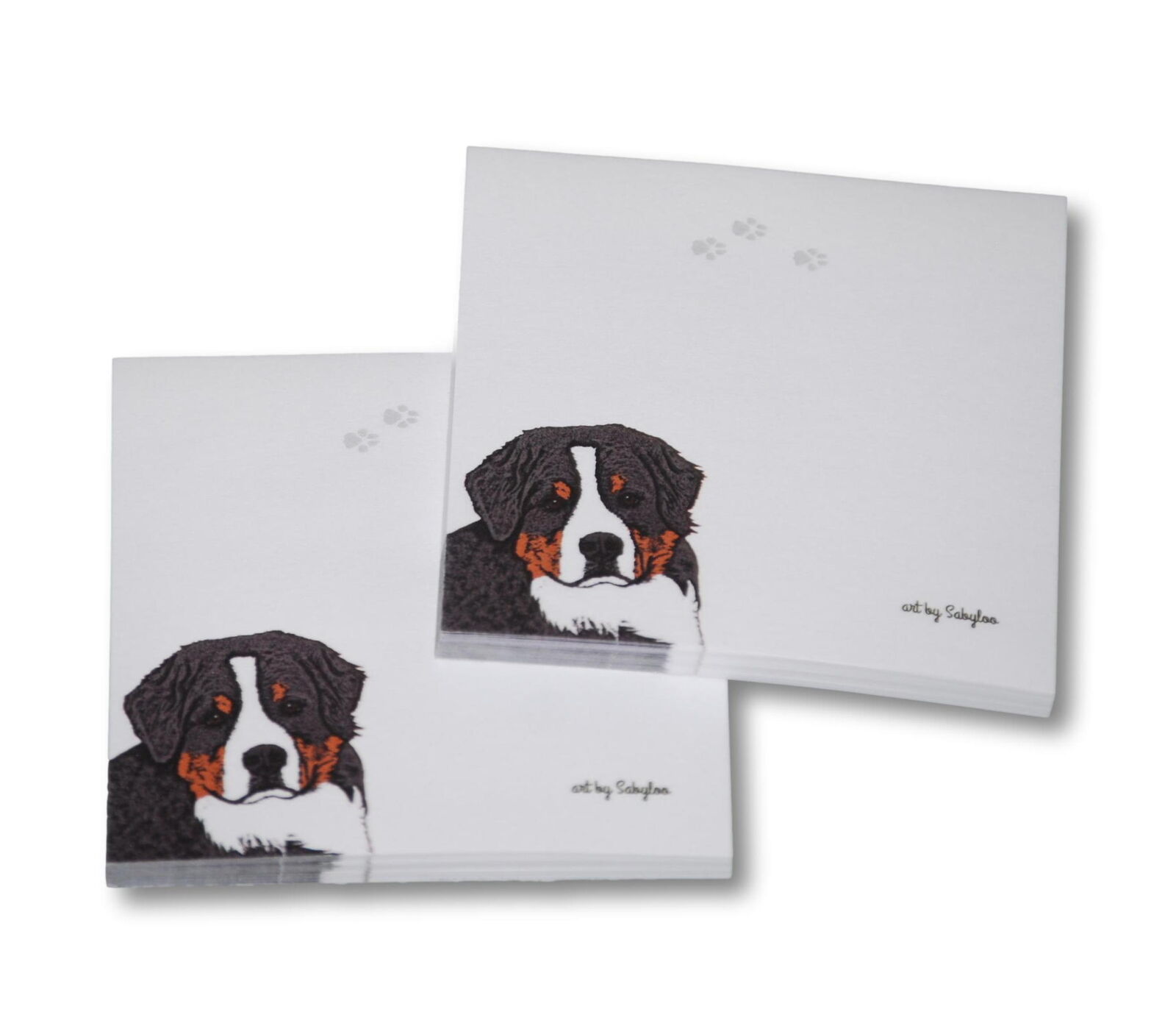 Bernese Mountain Dog Sticky Notes Notepad - 100 Sheets
