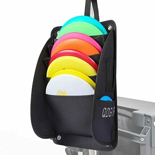 QOGIR Disc Golf Cart Putter Pouch Holds 8 Putters | Includes 2 Side Pockets f...