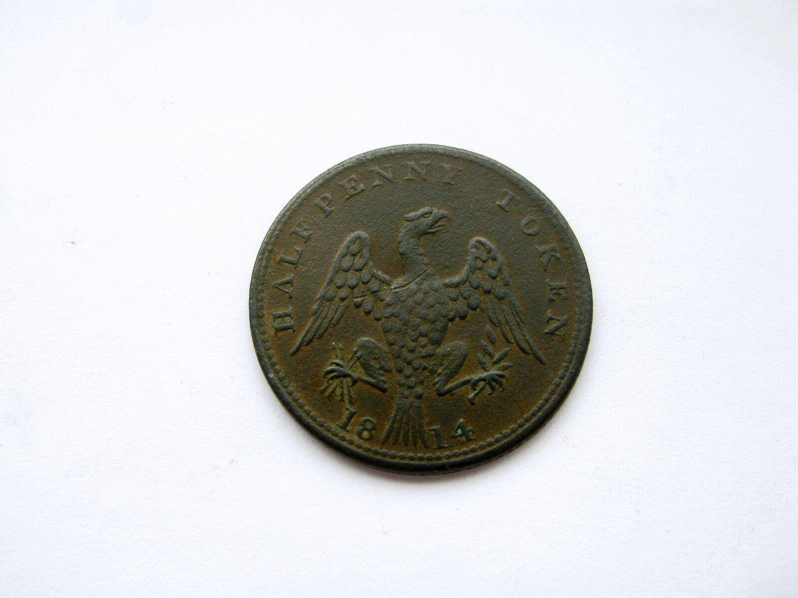 1814 Lower Canada Half Penny Eagle token - LC-54C - Br 994
