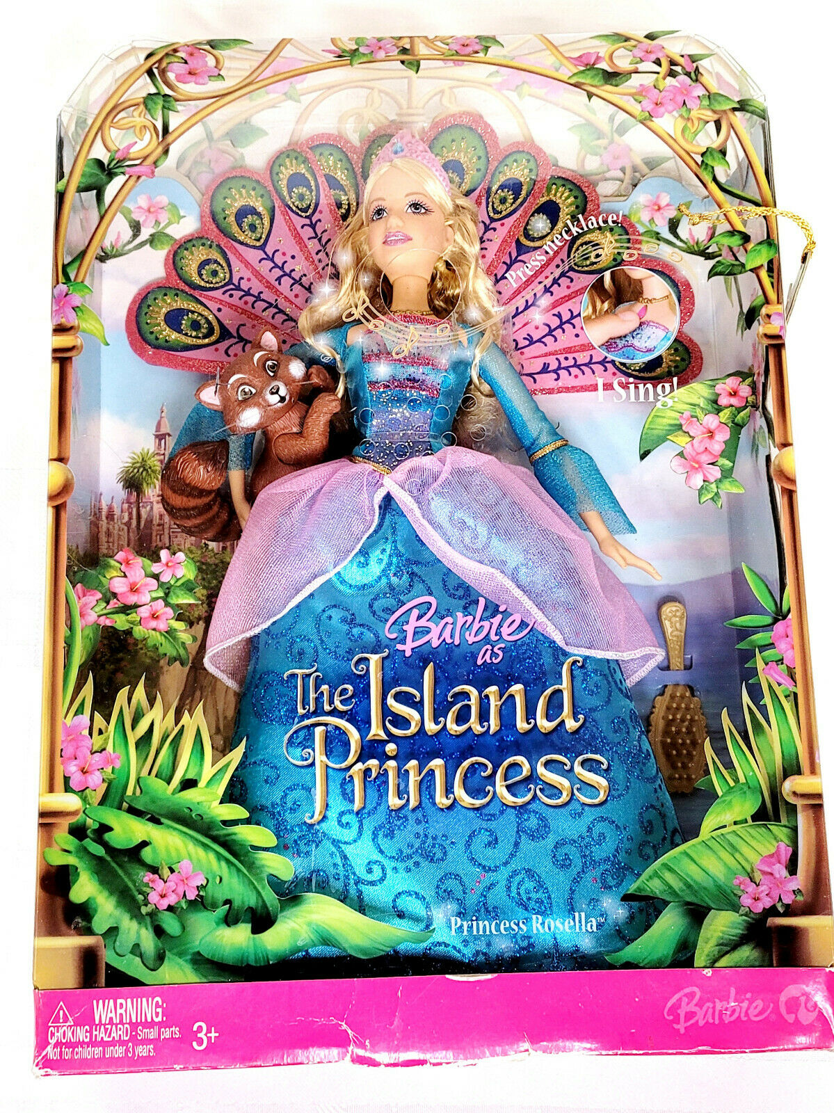 Barbie As The Island Princess Doll Singing Rosella Nrfb W/ Sagi K8103