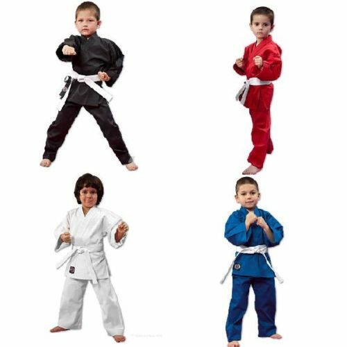 Martial Arts Karate Uniform / Gi Lightweight Student - WHITE, BLACK, BLUE, RED