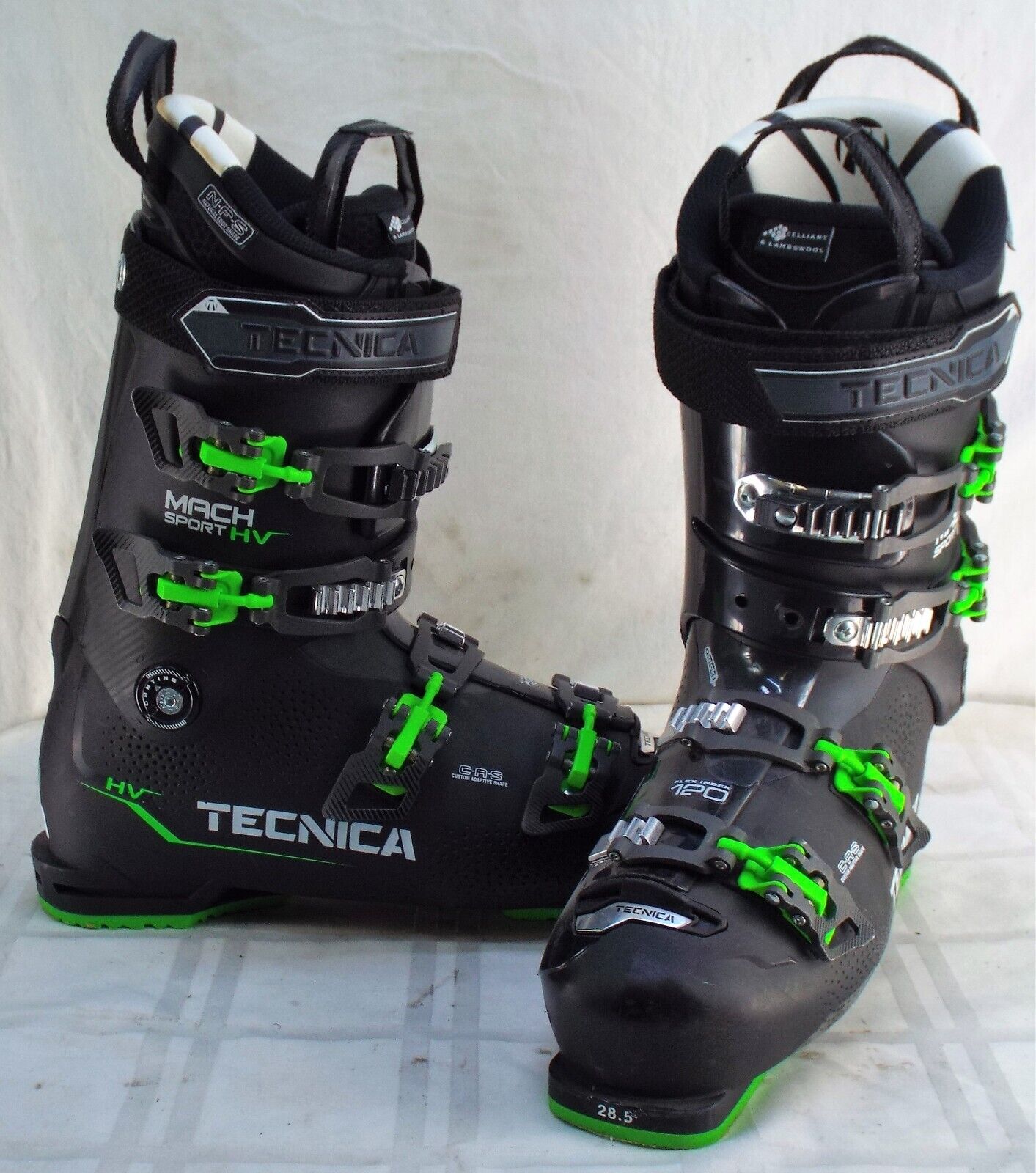 Tecnica Mach Sport Ehv 120 Used Men's Ski Boots Size 28/28.5 #978064